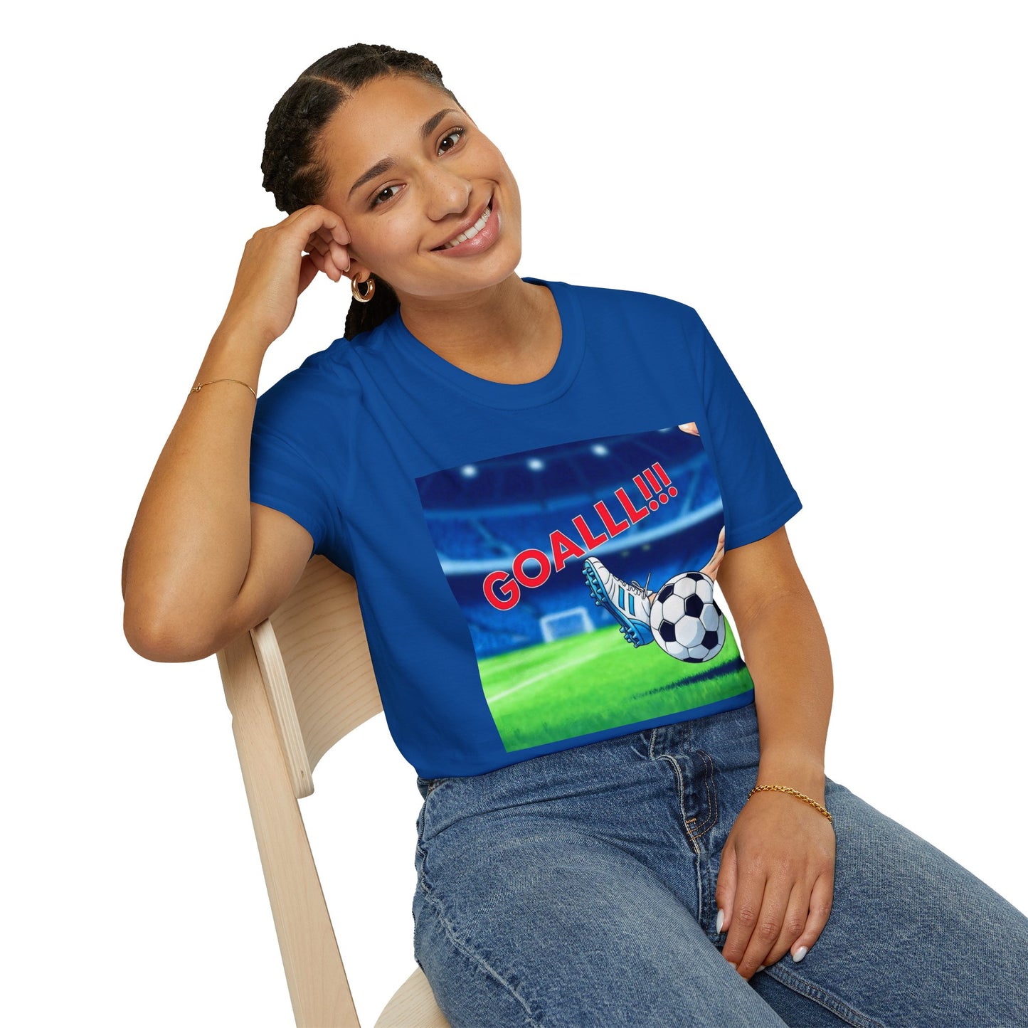 GOALL!!! Unisex Softstyle T-Shirt for Soccer Fans