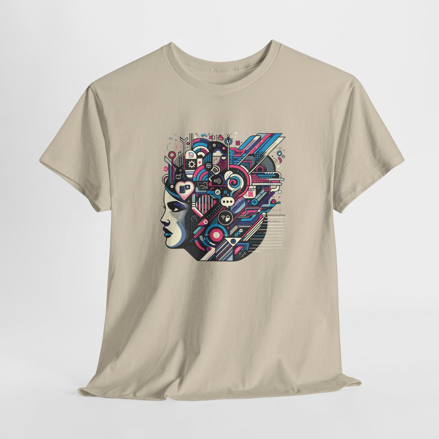Cool Black Spade Graphic Tee - Unisex Heavy Cotton Shirt for Casual Style
