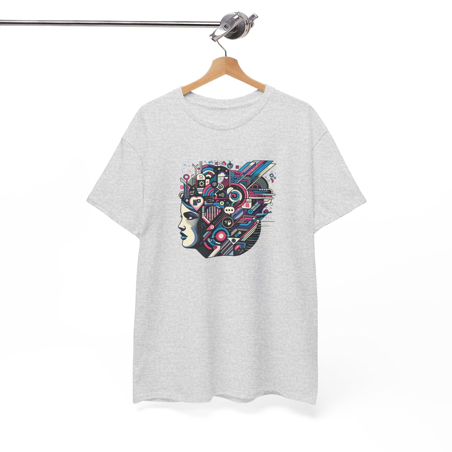 Cool Black Spade Graphic Tee - Unisex Heavy Cotton Shirt for Casual Style