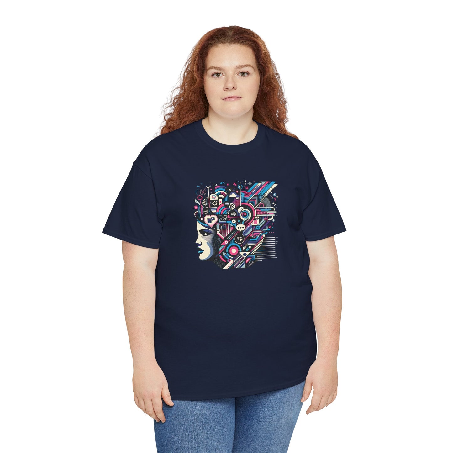 Cool Black Spade Graphic Tee - Unisex Heavy Cotton Shirt for Casual Style