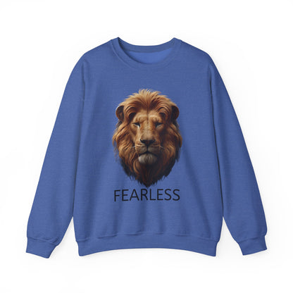 Fearless Lion Unisex Crewneck Sweatshirt - Motivational Apparel