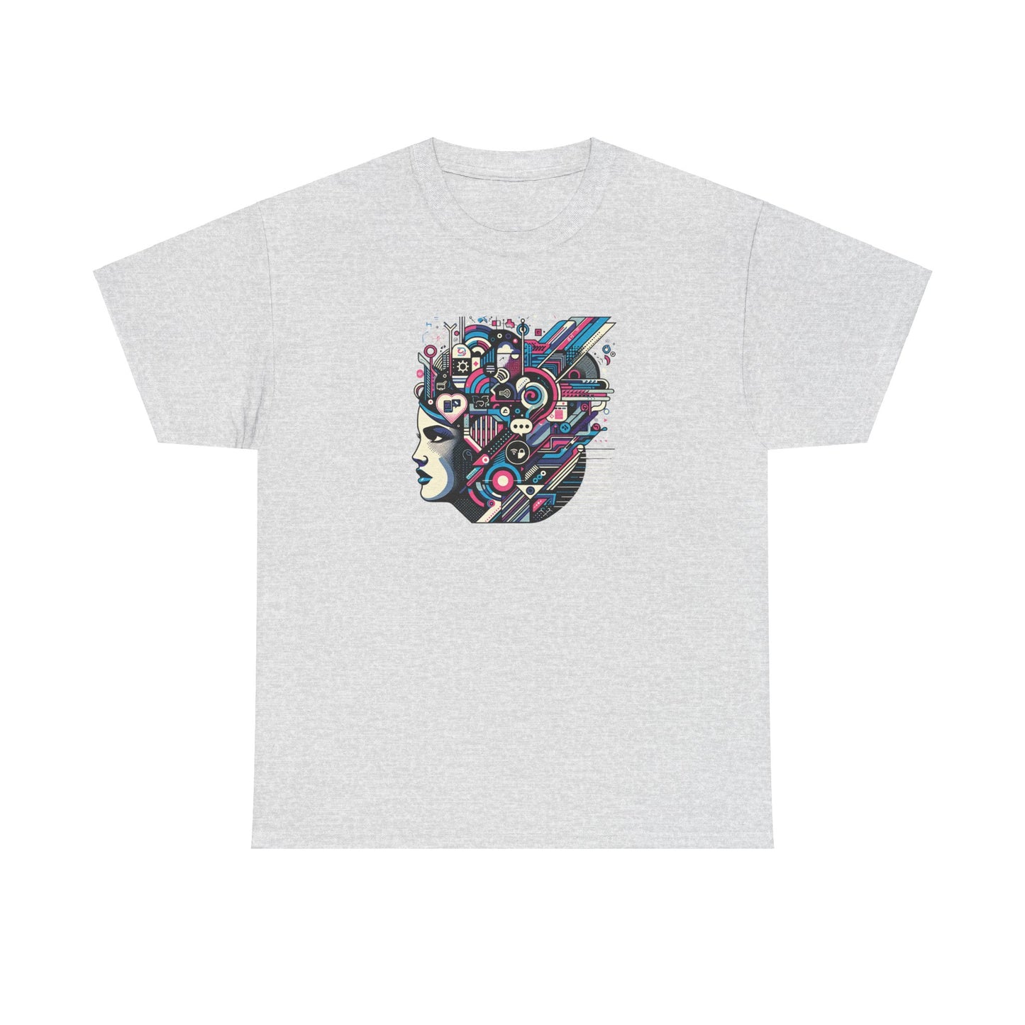Cool Black Spade Graphic Tee - Unisex Heavy Cotton Shirt for Casual Style