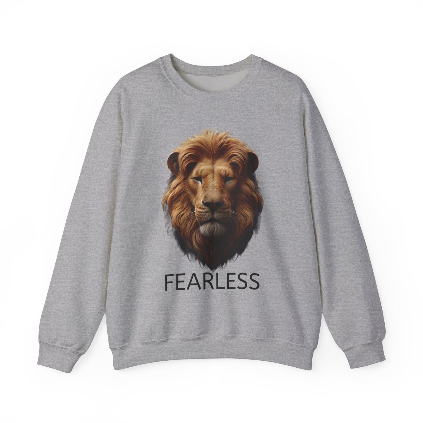 Fearless Lion Unisex Crewneck Sweatshirt - Motivational Apparel