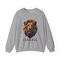 Fearless Lion Unisex Crewneck Sweatshirt - Motivational Apparel