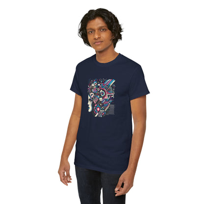 Cool Black Spade Graphic Tee - Unisex Heavy Cotton Shirt for Casual Style