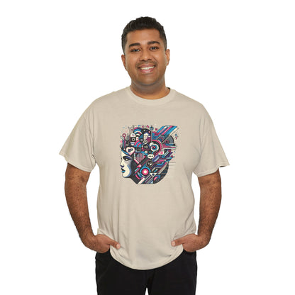 Cool Black Spade Graphic Tee - Unisex Heavy Cotton Shirt for Casual Style