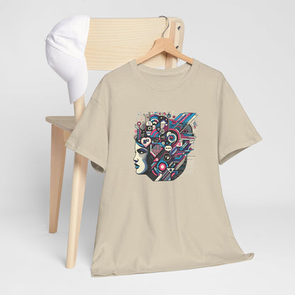Cool Black Spade Graphic Tee - Unisex Heavy Cotton Shirt for Casual Style