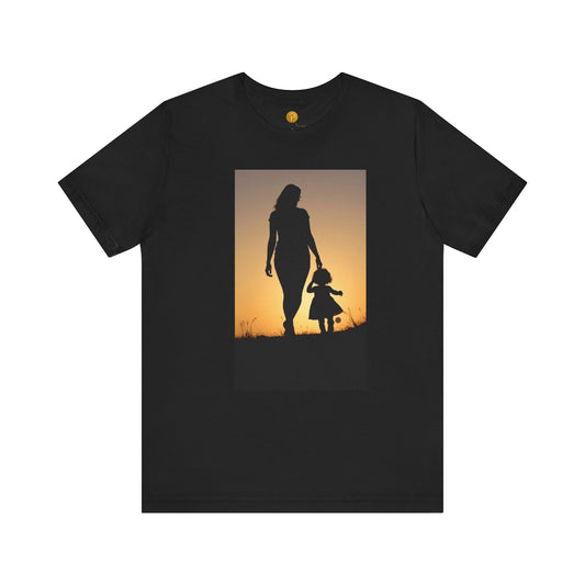 Mother-Daughter Silhouette Unisex Tee - Perfect for Family Bonding and Special Occasions