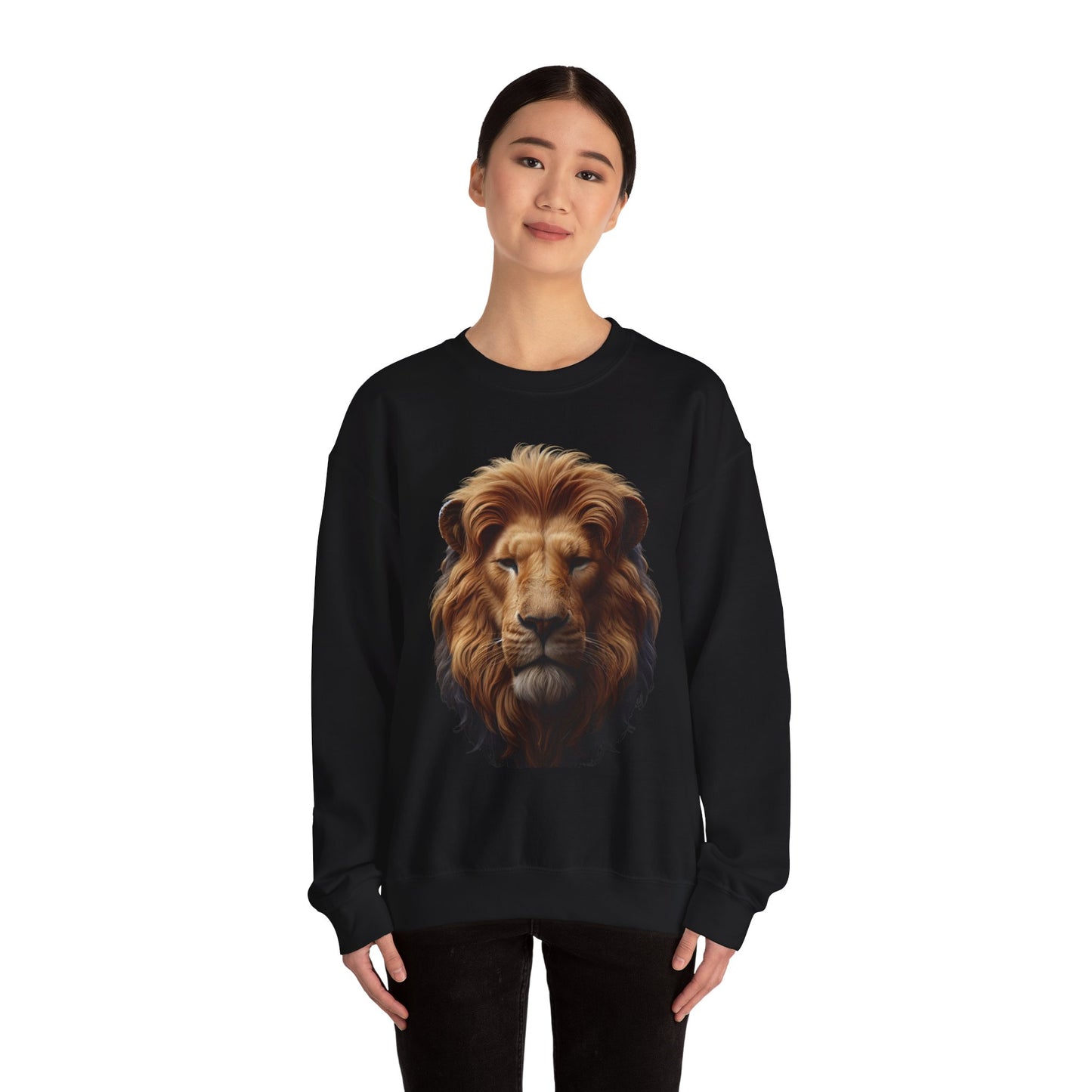 Fearless Lion Unisex Crewneck Sweatshirt - Motivational Apparel