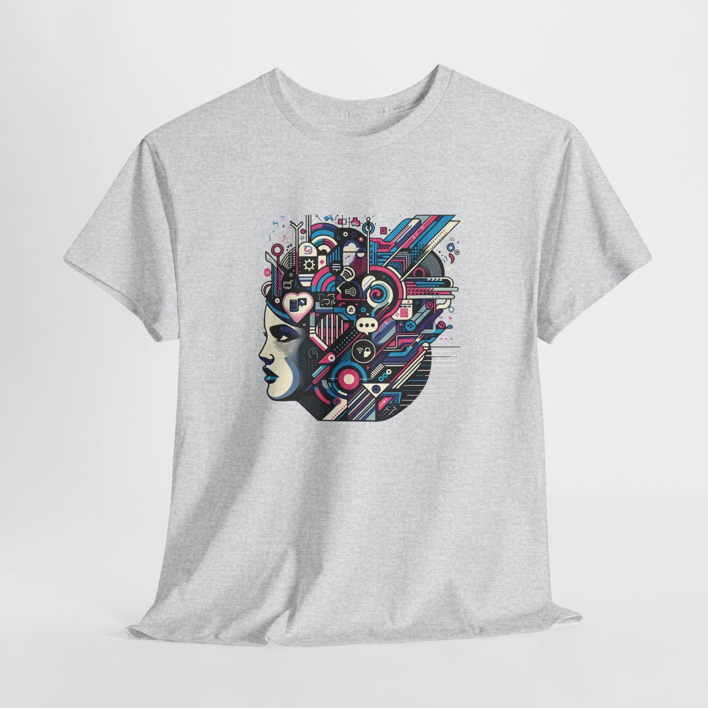 Cool Black Spade Graphic Tee - Unisex Heavy Cotton Shirt for Casual Style