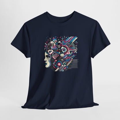 Cool Black Spade Graphic Tee - Unisex Heavy Cotton Shirt for Casual Style