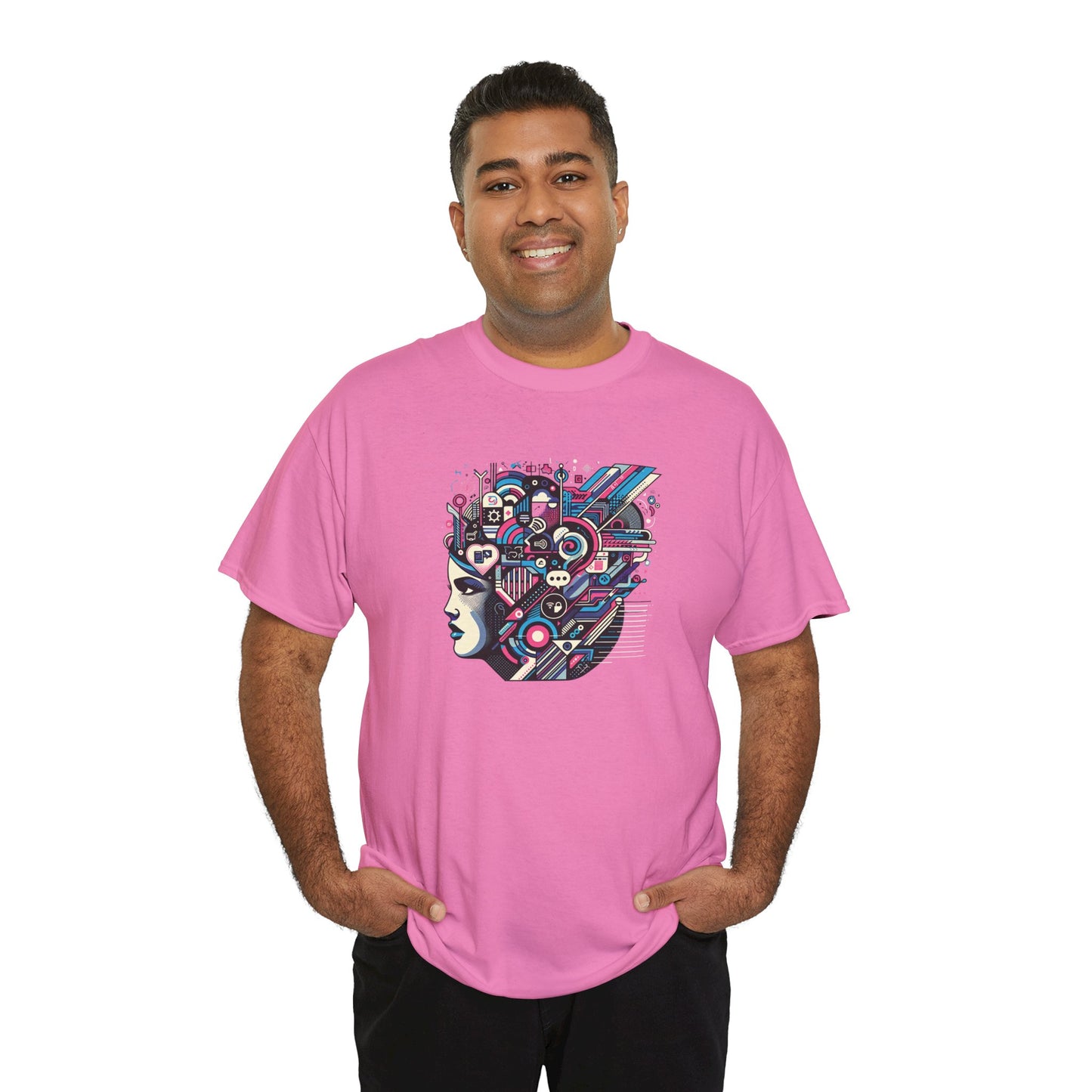 Cool Black Spade Graphic Tee - Unisex Heavy Cotton Shirt for Casual Style