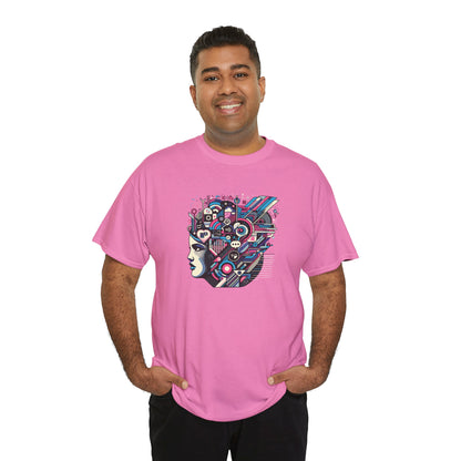 Cool Black Spade Graphic Tee - Unisex Heavy Cotton Shirt for Casual Style