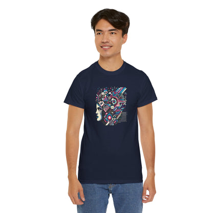 Cool Black Spade Graphic Tee - Unisex Heavy Cotton Shirt for Casual Style
