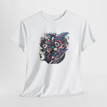 Cool Black Spade Graphic Tee - Unisex Heavy Cotton Shirt for Casual Style