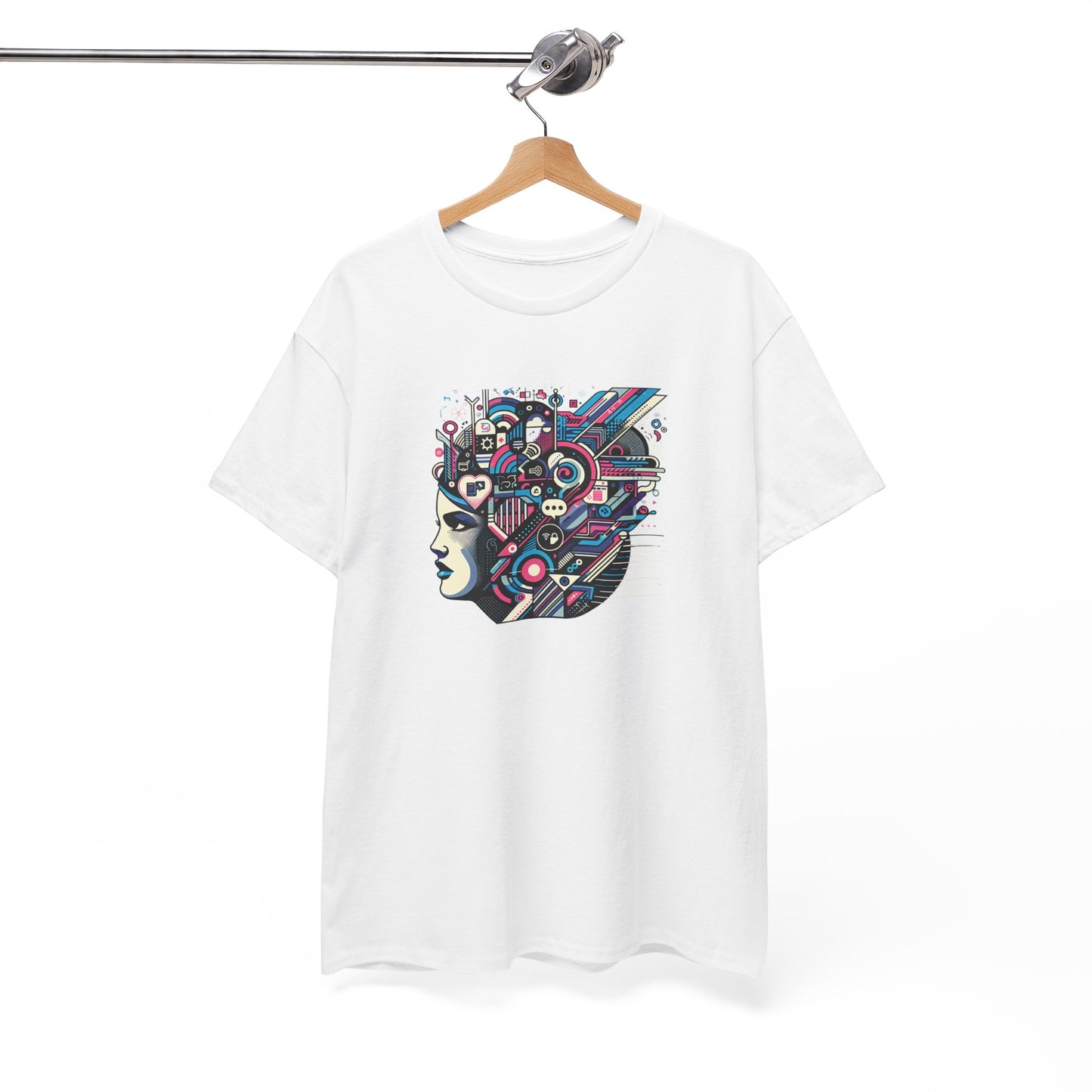 Cool Black Spade Graphic Tee - Unisex Heavy Cotton Shirt for Casual Style