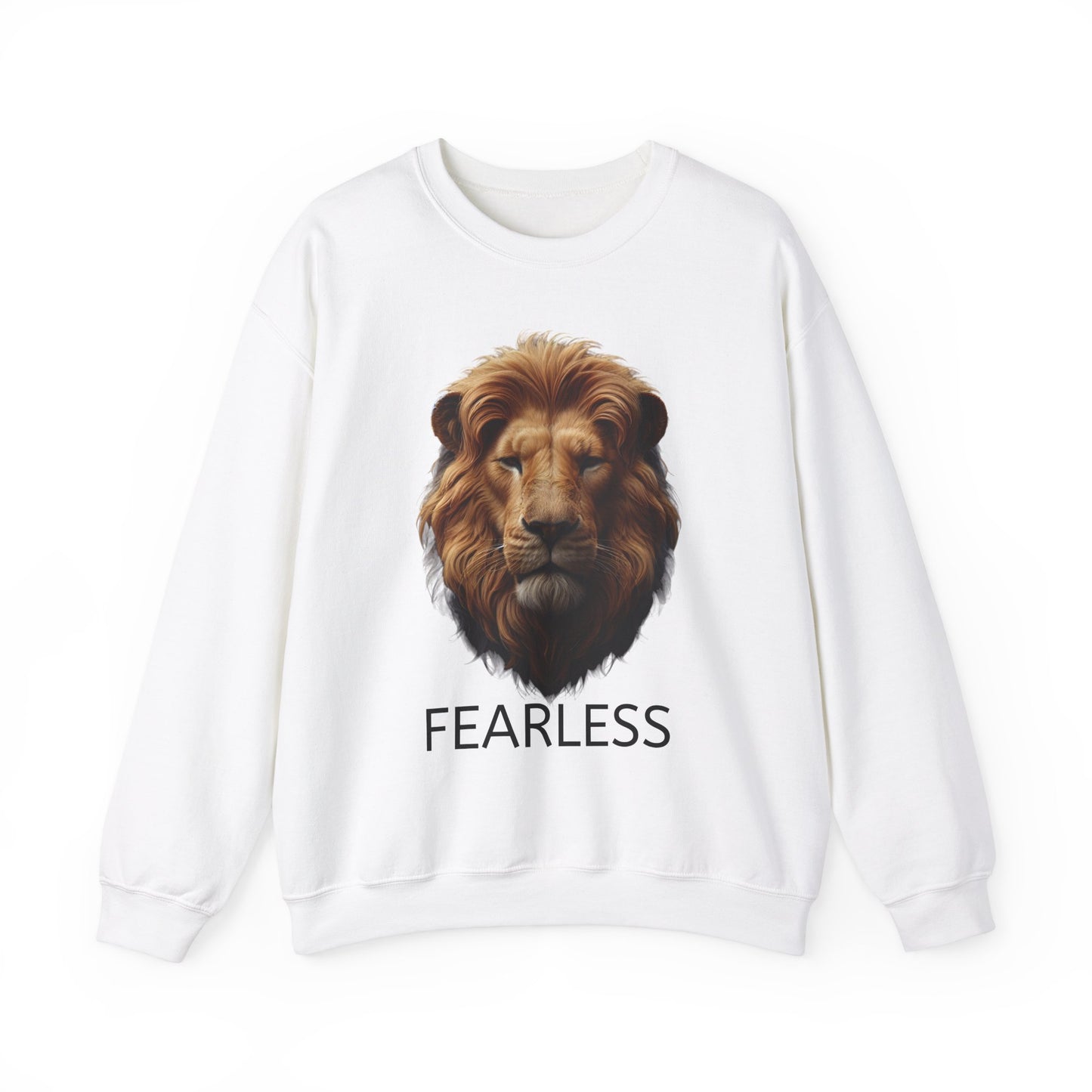 Fearless Lion Unisex Crewneck Sweatshirt - Motivational Apparel