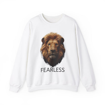 Fearless Lion Unisex Crewneck Sweatshirt - Motivational Apparel