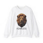 Fearless Lion Unisex Crewneck Sweatshirt - Motivational Apparel