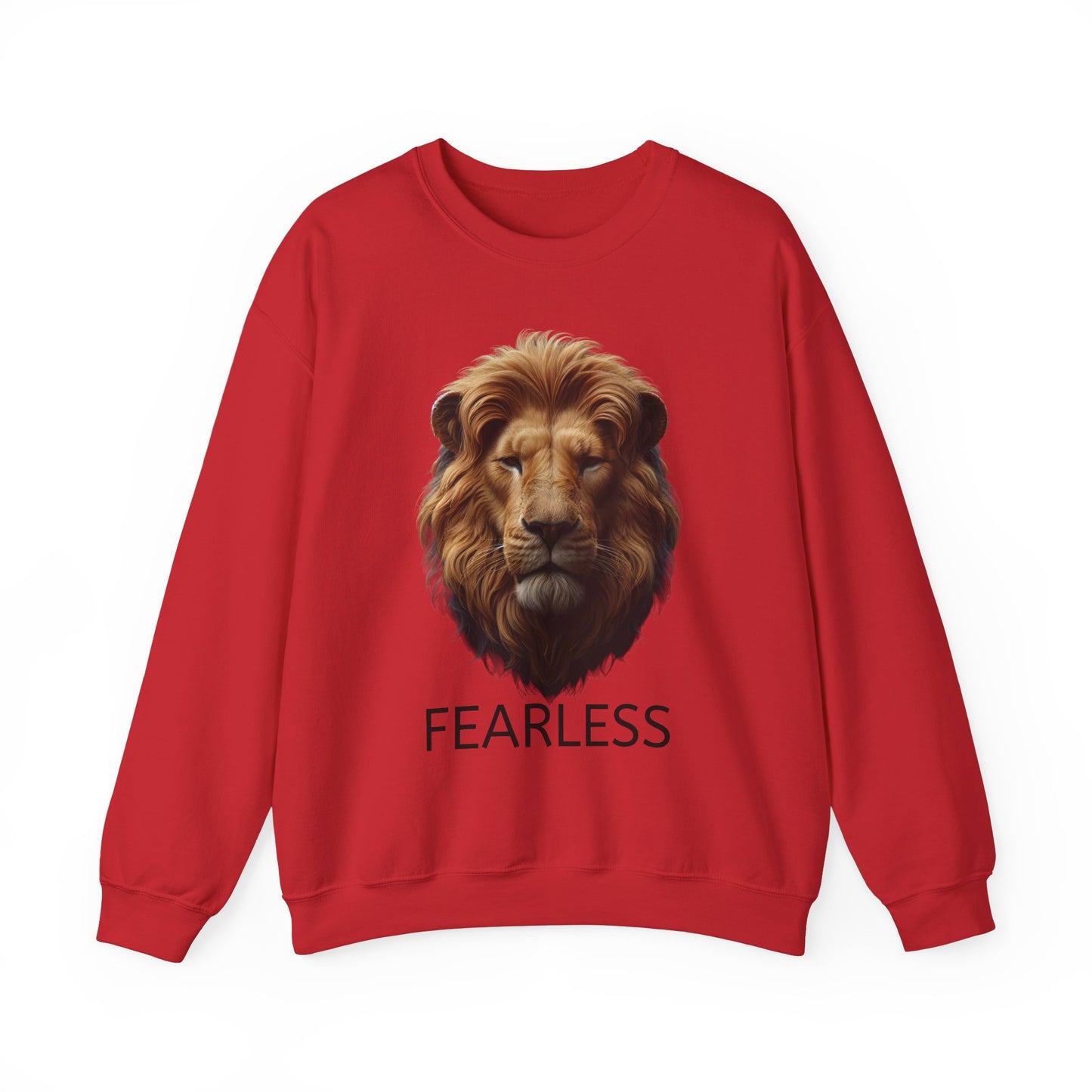 Fearless Lion Unisex Crewneck Sweatshirt - Motivational Apparel