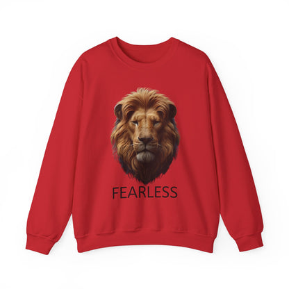 Fearless Lion Unisex Crewneck Sweatshirt - Motivational Apparel