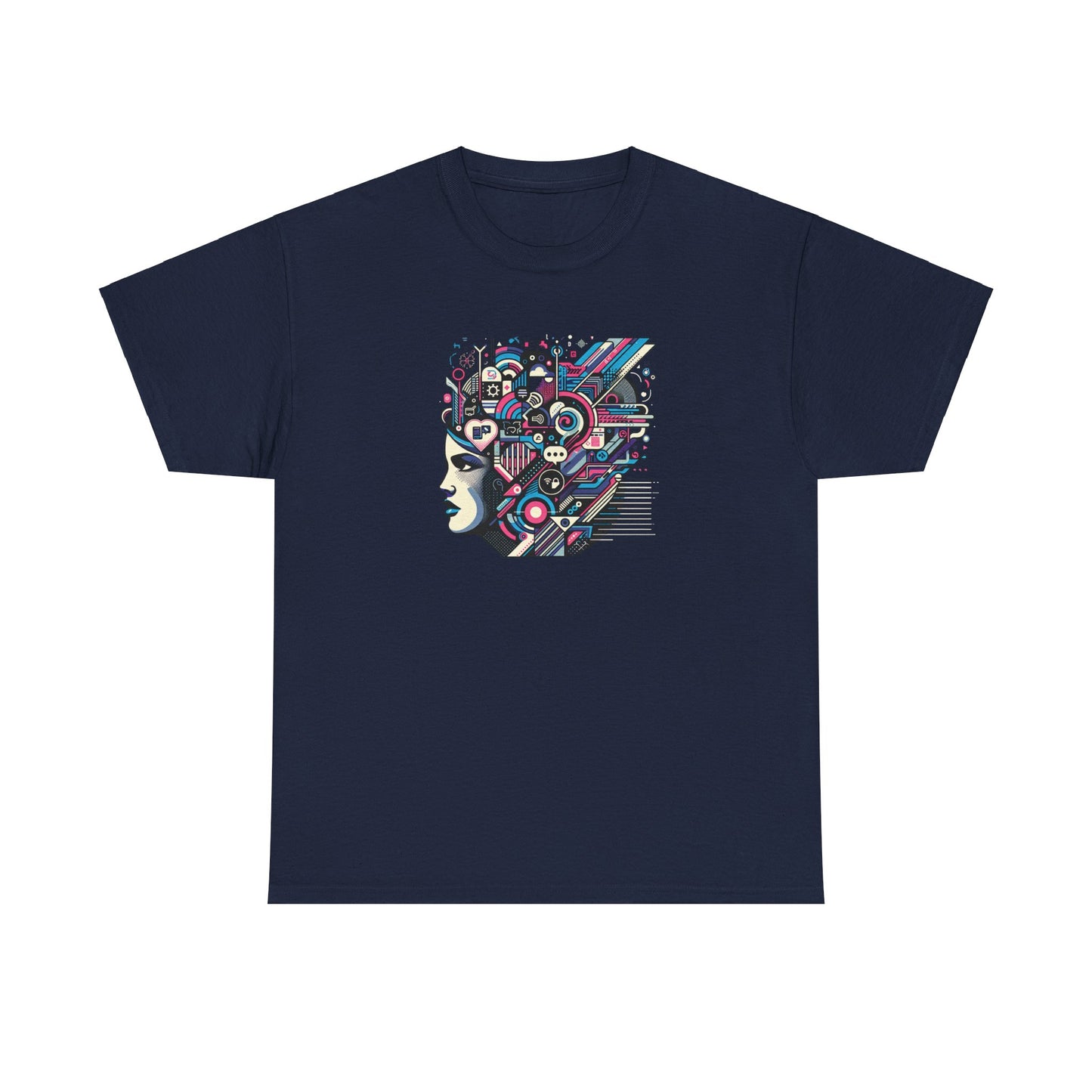 Cool Black Spade Graphic Tee - Unisex Heavy Cotton Shirt for Casual Style