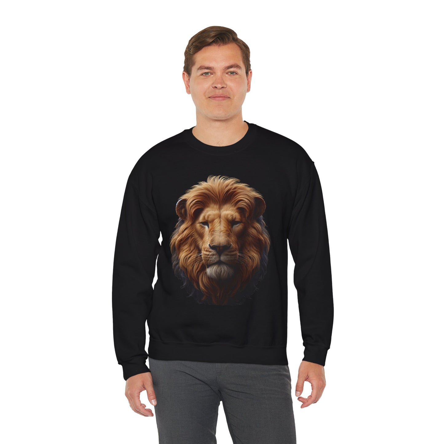 Fearless Lion Unisex Crewneck Sweatshirt - Motivational Apparel