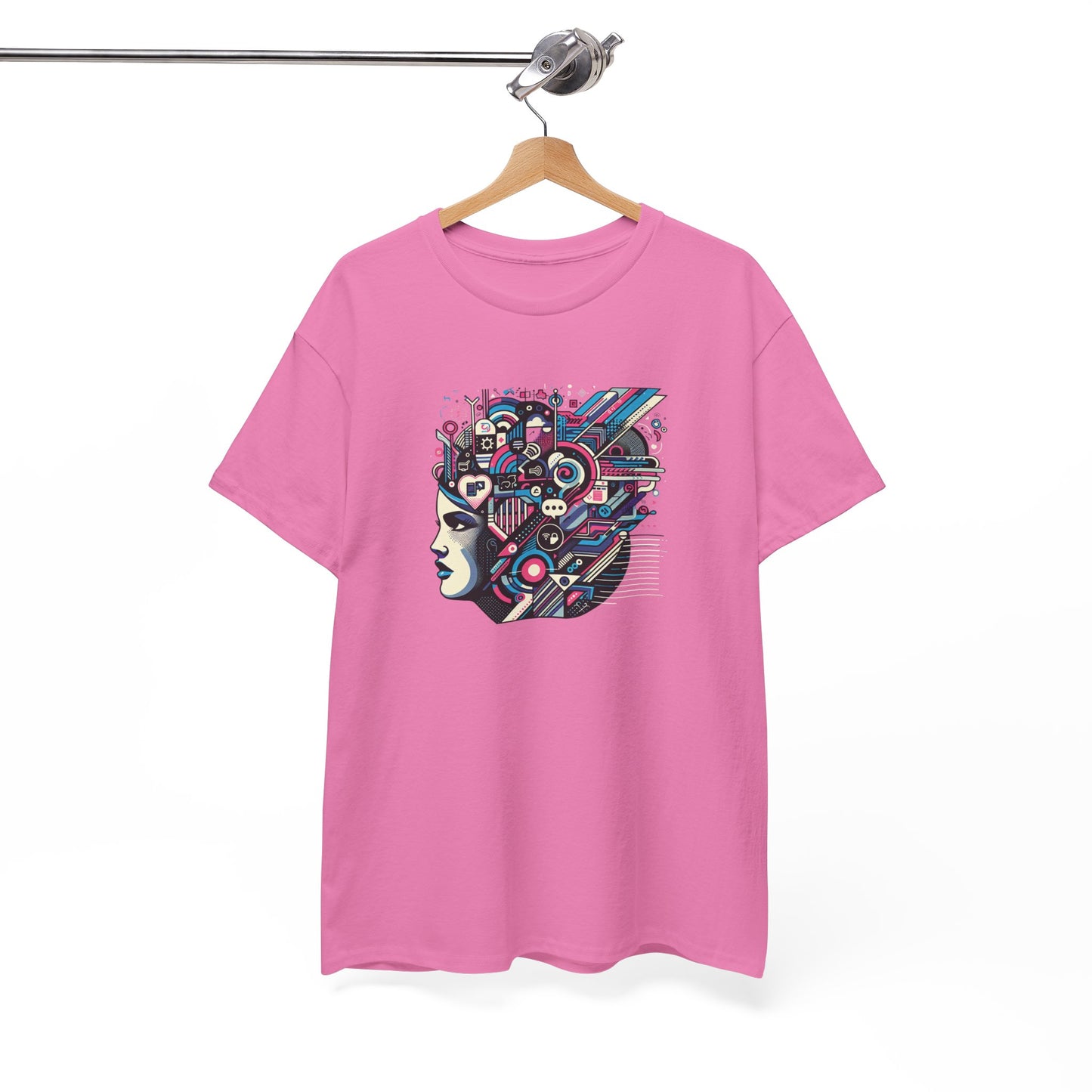 Cool Black Spade Graphic Tee - Unisex Heavy Cotton Shirt for Casual Style