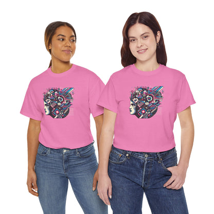 Cool Black Spade Graphic Tee - Unisex Heavy Cotton Shirt for Casual Style