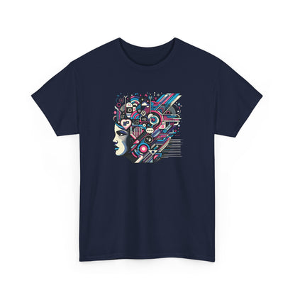 Cool Black Spade Graphic Tee - Unisex Heavy Cotton Shirt for Casual Style