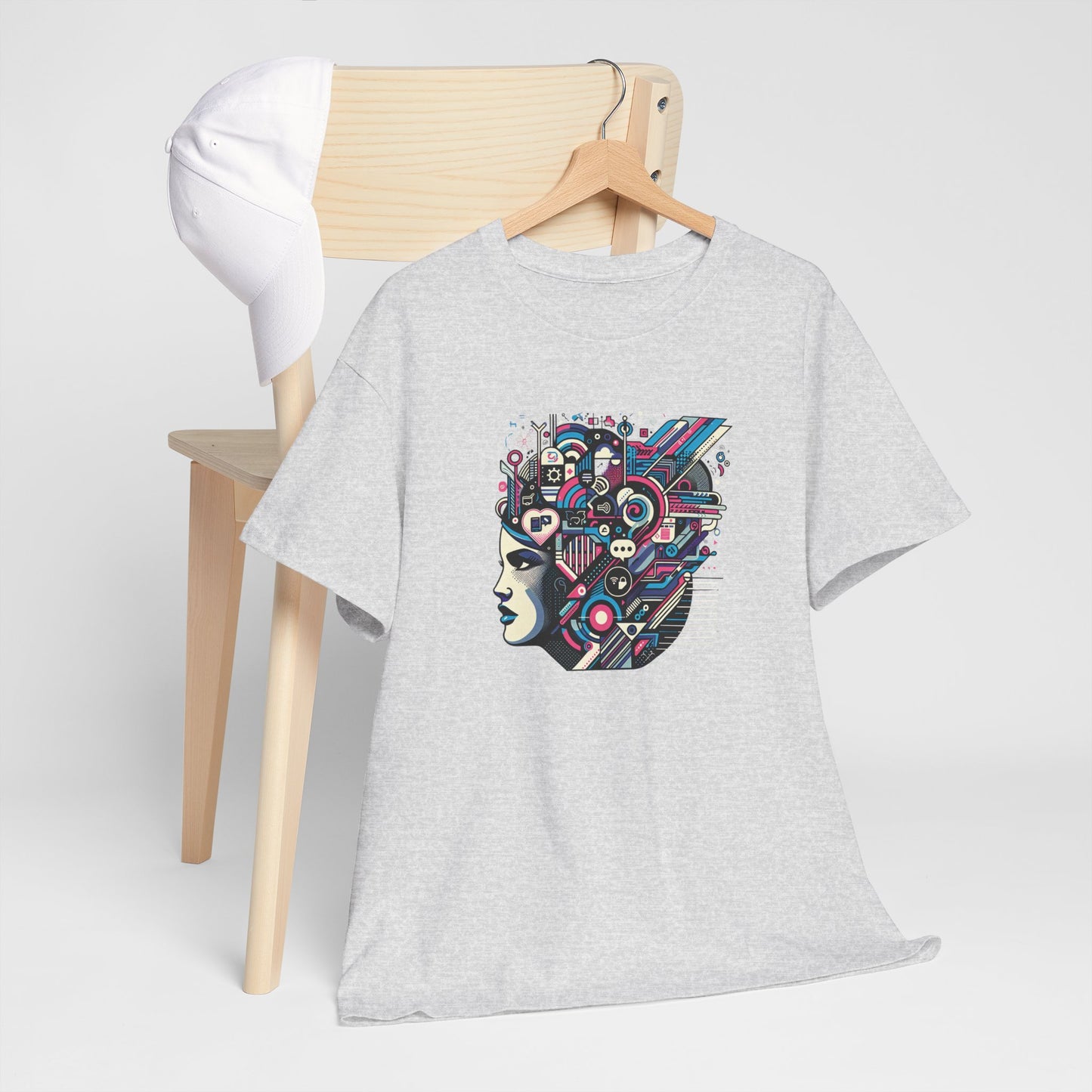 Cool Black Spade Graphic Tee - Unisex Heavy Cotton Shirt for Casual Style