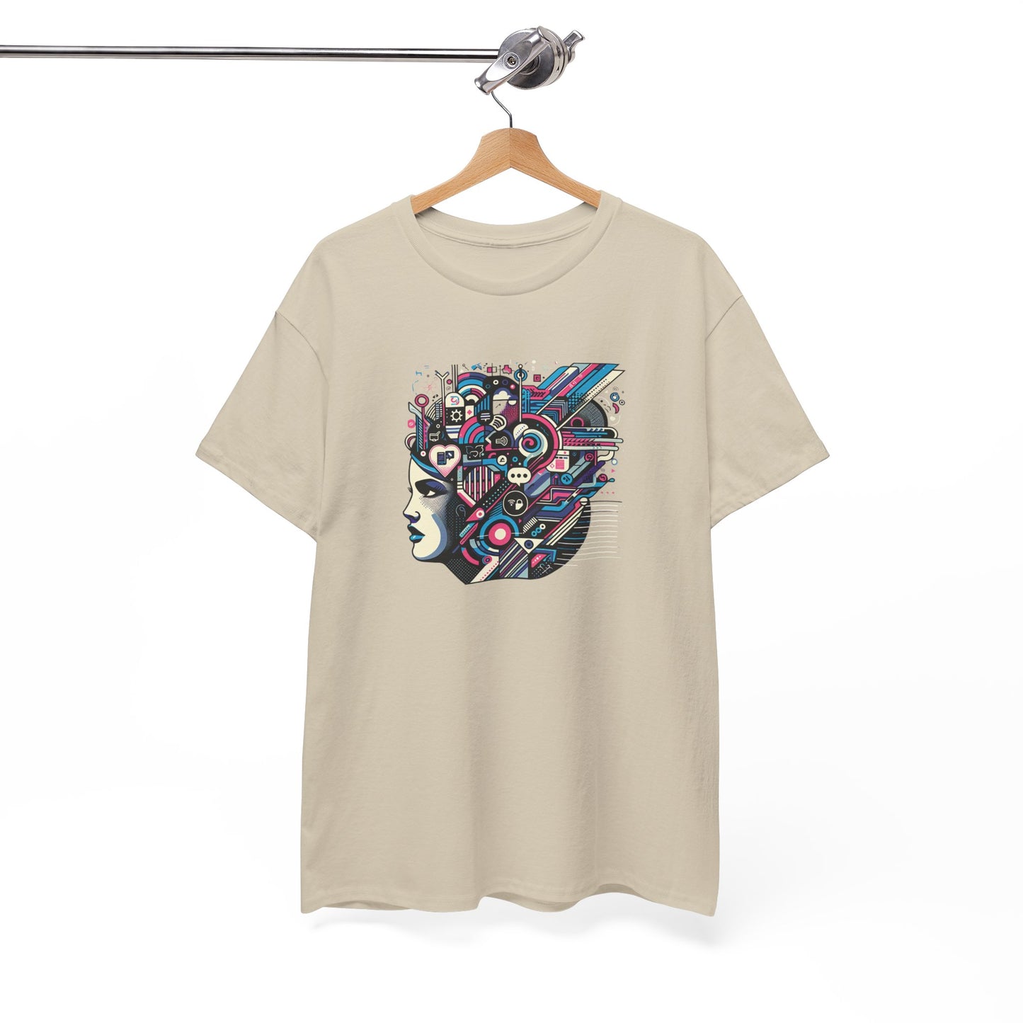 Cool Black Spade Graphic Tee - Unisex Heavy Cotton Shirt for Casual Style