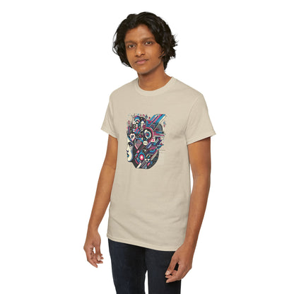 Cool Black Spade Graphic Tee - Unisex Heavy Cotton Shirt for Casual Style