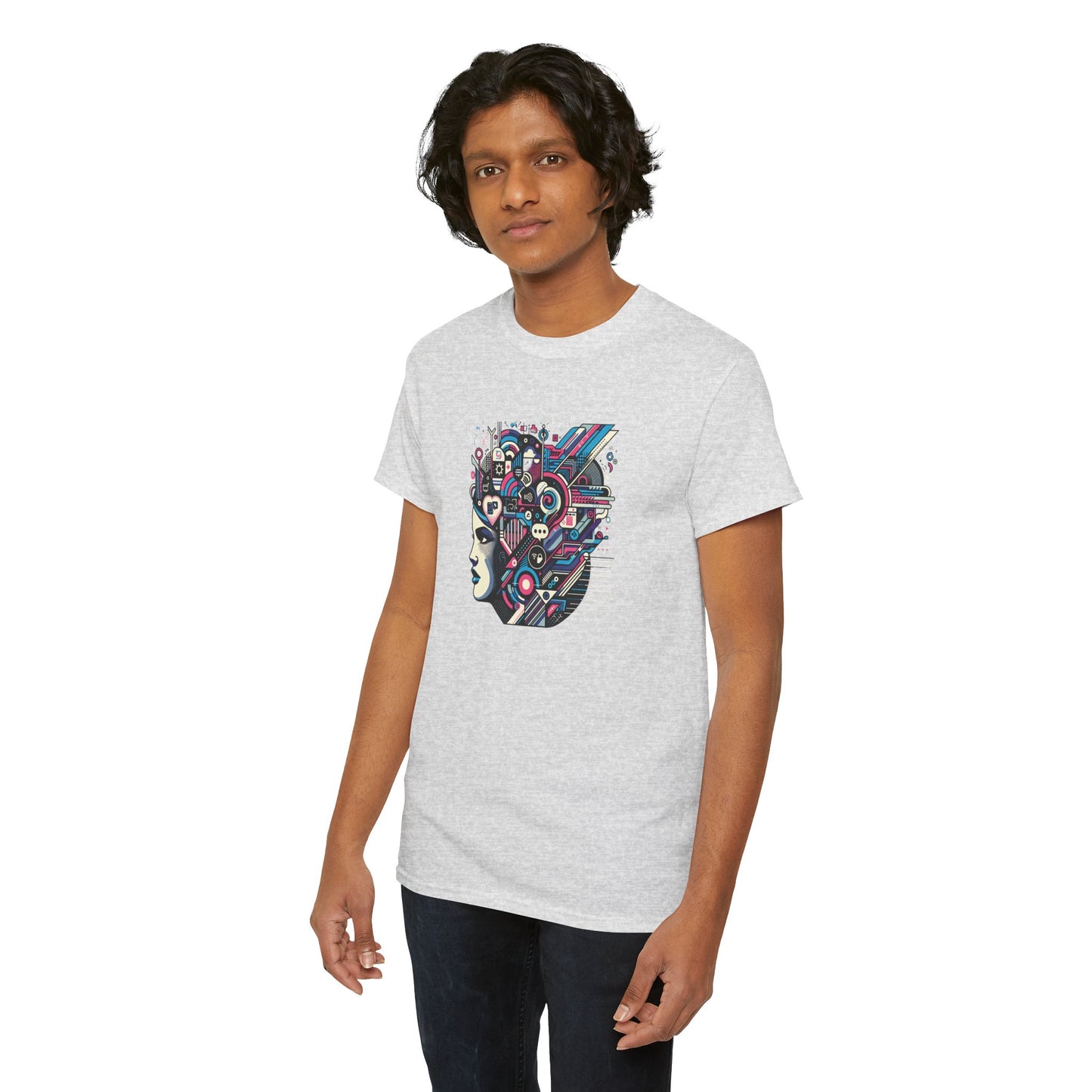 Cool Black Spade Graphic Tee - Unisex Heavy Cotton Shirt for Casual Style