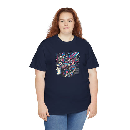 Cool Black Spade Graphic Tee - Unisex Heavy Cotton Shirt for Casual Style
