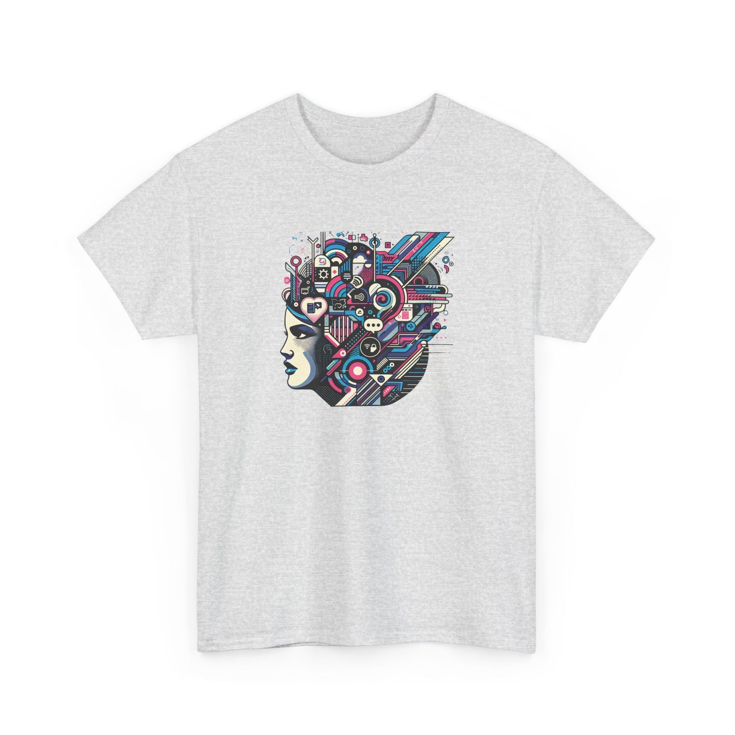 Cool Black Spade Graphic Tee - Unisex Heavy Cotton Shirt for Casual Style