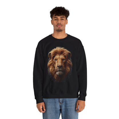 Fearless Lion Unisex Crewneck Sweatshirt - Motivational Apparel