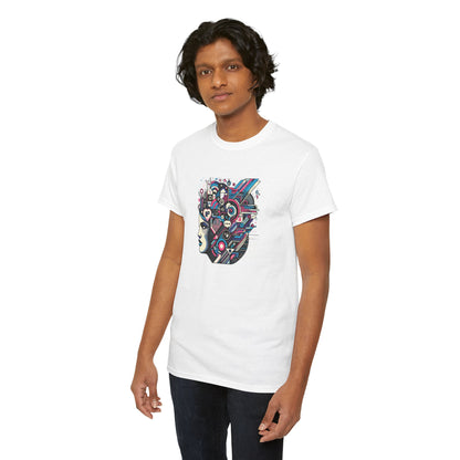 Cool Black Spade Graphic Tee - Unisex Heavy Cotton Shirt for Casual Style