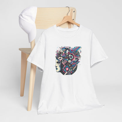 Cool Black Spade Graphic Tee - Unisex Heavy Cotton Shirt for Casual Style