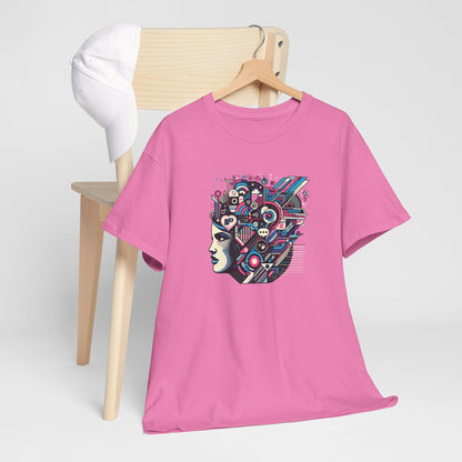 Cool Black Spade Graphic Tee - Unisex Heavy Cotton Shirt for Casual Style