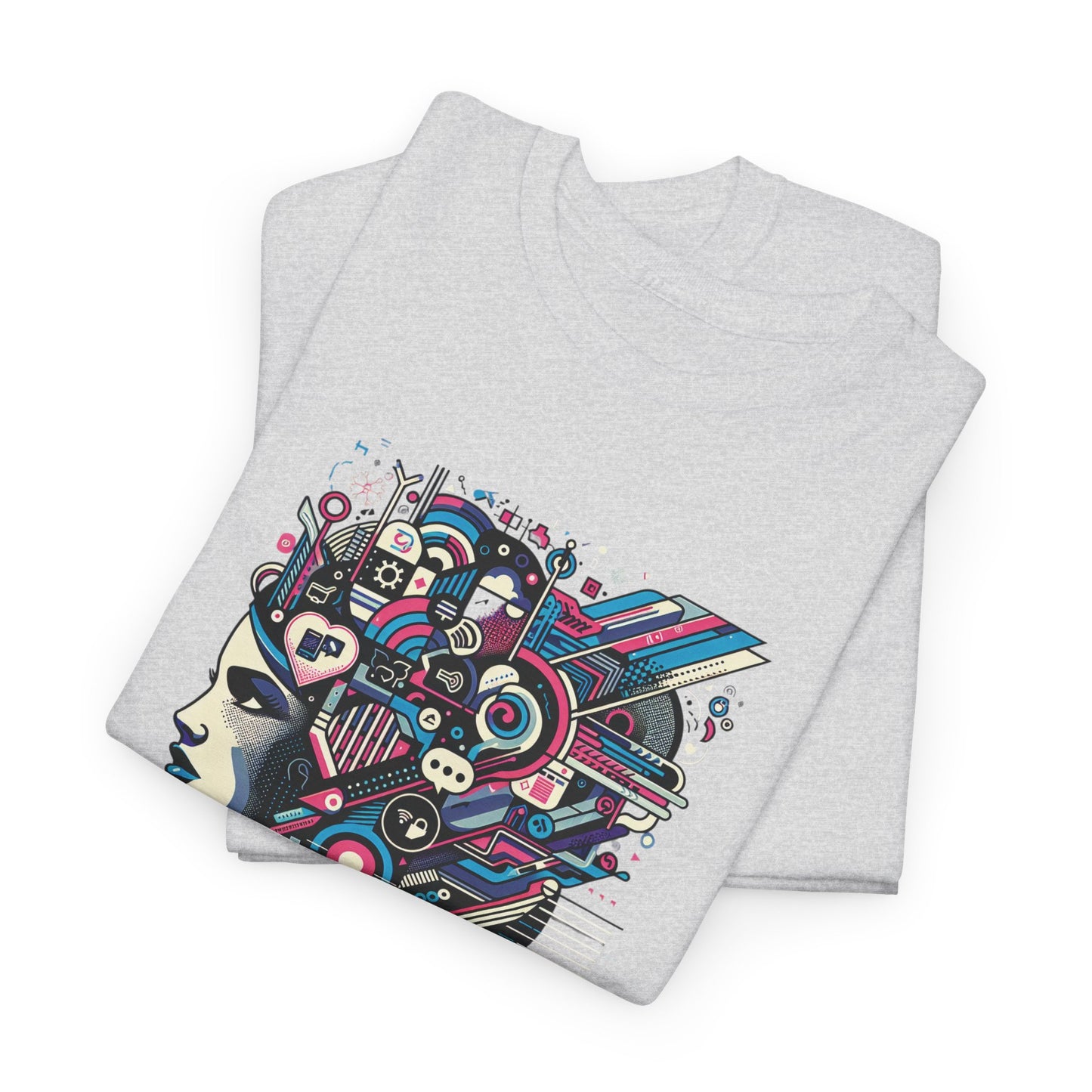 Cool Black Spade Graphic Tee - Unisex Heavy Cotton Shirt for Casual Style